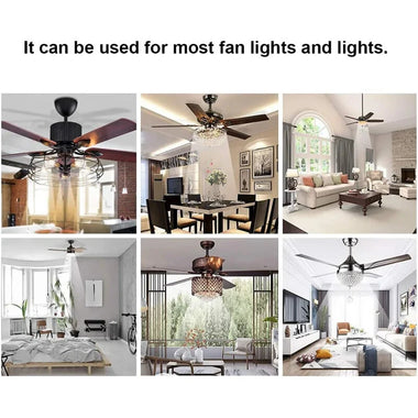 eWelink WiFi Ceiling Fan Lamp Remote Control AC110V 220V Timing Control Switch Adjusted Wind Speed Transmitter with Alexa Google Assistant Yandex Alices