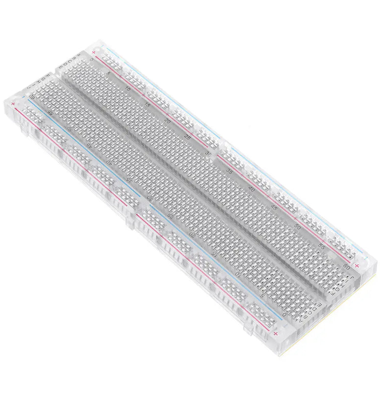 3pcs MB-102 MB102 Transparent Breadboard 830 Point Solderless PCB Bread Board Test Develop DIY