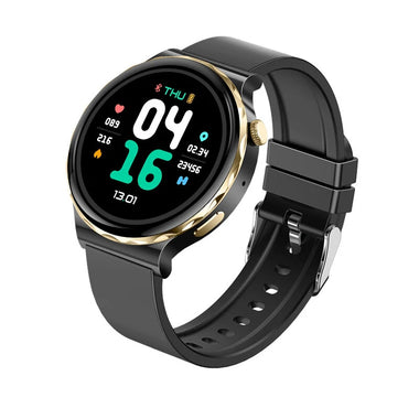 HW52 1.28inch HD Screen bluetooth Call ECG+PPG Non-invasive Blood Glucose Testing Heart Rate Blood Pressure Blood Oxygen Monitor Sleep Monitoring Multi-sport Modes Music Playback IP67 Waterproof Smart Watch