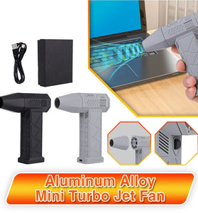 Handheld Mini Turbo Fan 130000RPM 56m/s 3 Speed Adjustable High-Speed Motor Energy Efficient Portable Ventilation