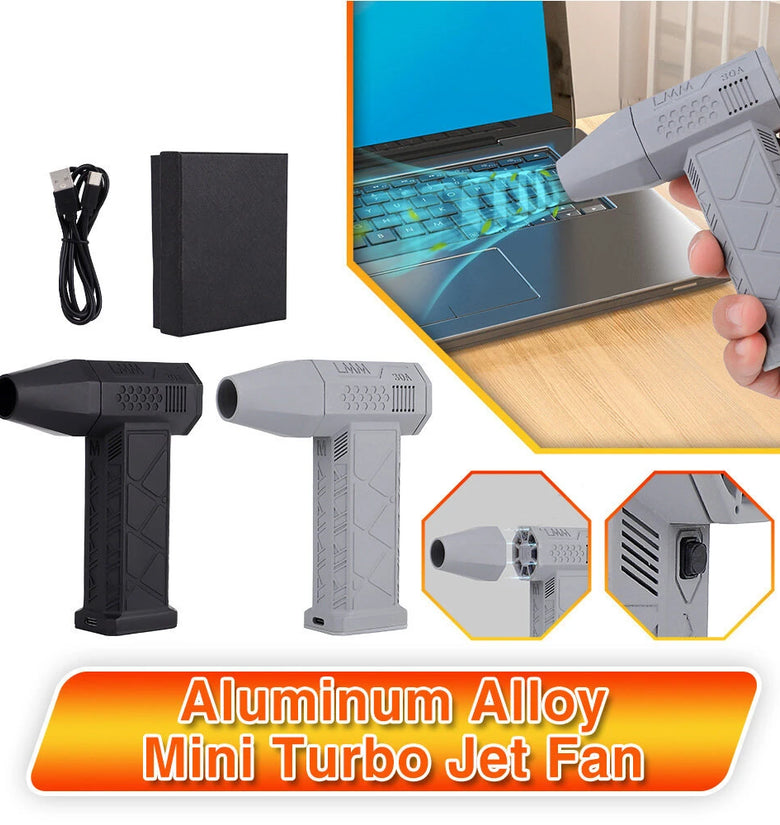 Handheld Mini Turbo Fan 130000RPM 56m/s 3 Speed Adjustable High-Speed Motor Energy Efficient Portable Ventilation