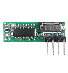 GERMA 433Mhz RF Transmitter and Receiver Superheterodyne ASK 433 Mhz Module with Antenna for ArduinoUno Wireless Diy Kits