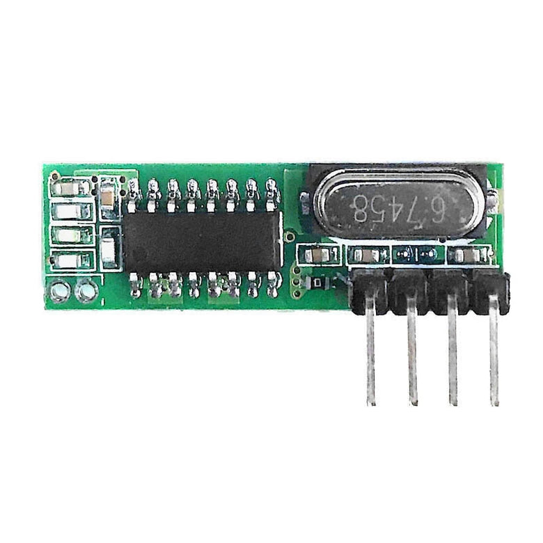 GERMA 433Mhz RF Transmitter and Receiver Superheterodyne ASK 433 Mhz Module with Antenna for ArduinoUno Wireless Diy Kits