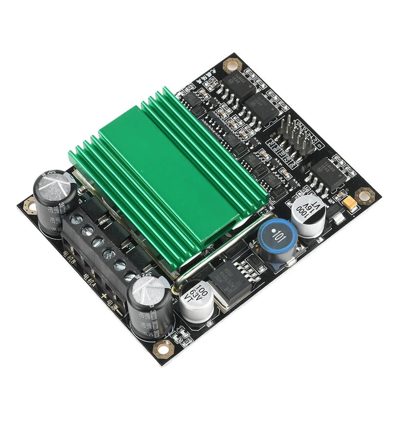 High Power H-bridge DC Motor Controller Drive Module 12V 48V Dual Channel Motor Driver PWM Control Heat Dissipation Signal Isolation High Frequency