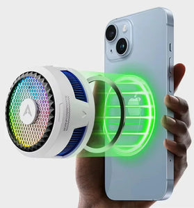PIVA X30 Magnetic Phone Cooler 27W Semiconductor Suction Cooling 5500RPM Low Noise RGB Light for PUBG Gaming Phone Radiator