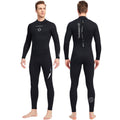 DIVE&SAIL 3MM Neoprene Full Body Wetsuit Long Sleeve Smooth Skin Gaskets Back Zip Keep Warm for Surfing Swimming