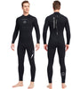 DIVE&SAIL 3MM Neoprene Full Body Wetsuit Long Sleeve Smooth Skin Gaskets Back Zip Keep Warm for Surfing Swimming