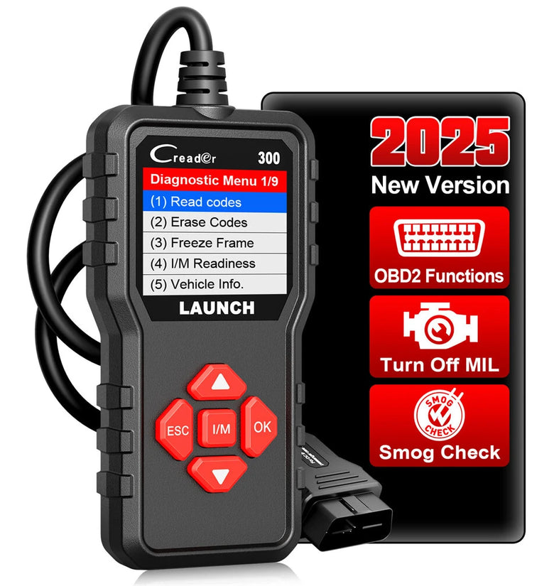Launch CR300 Full OBD2 Scanner CAN Auto Code Reader Diagnostic Tools I/M Engine Battery Tester