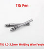TIG Pen Welding Wire Feed for 1.0-3.2mm Wire Tool Aluminum Alloy Compact Lightweight Anodized Surface Rust Resistant Portable TIG Finger Feeder