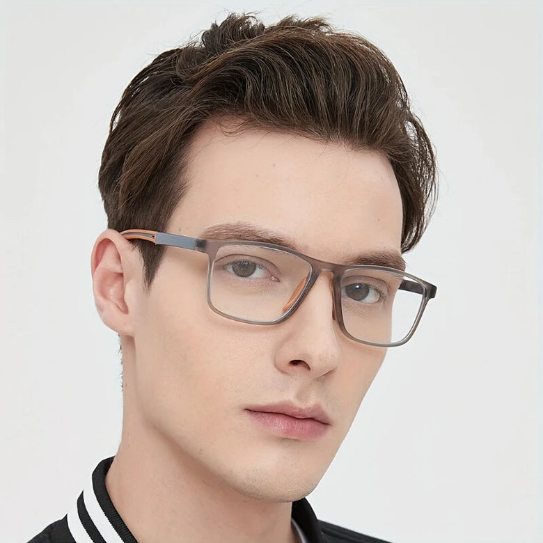 TR90 Reading Glasses Anti-blue Light High Definition Presbyopia Eyeglasses Men's Hyperopia Optical Eyewear Ultralight Sport Non-slip Eyeglasses Diopters To +3.5