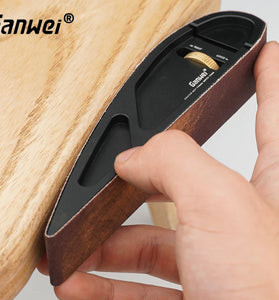 GANWEI Sandpaper Holder Hand Sanding Portable Adjustable Manual Curve Plane Sandbelt Grinding Polisher Sandpaperboard Woodworking Sandframe Tool