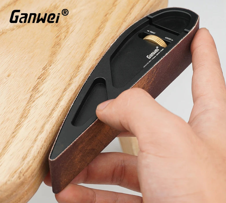 GANWEI Sandpaper Holder Hand Sanding Portable Adjustable Manual Curve Plane Sandbelt Grinding Polisher Sandpaperboard Woodworking Sandframe Tool