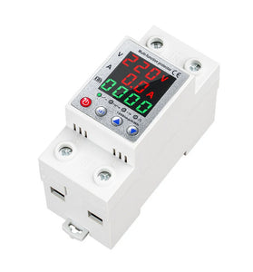 Digital Three-Display Intelligent Circuit Breaker with 63A Rating Auto-Reclosing Switch Multi-Protection and Adjustable Voltage Settings for Industrial Use