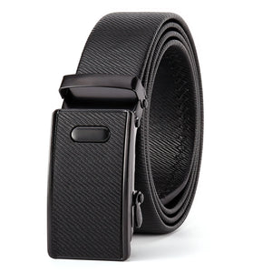 120cm Men's PU Leather Belt Casual Auto Buckle Adjustable Waistband Simple Fashion Business Male Pants Belt