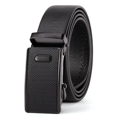 120cm Men's PU Leather Belt Casual Auto Buckle Adjustable Waistband Simple Fashion Business Male Pants Belt