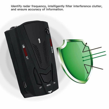 14.99 Voice Alert & Car Speed Alarm System with 360 Degree Detection Car Electronic Dog Vehicle Mobile Radar Speedometer