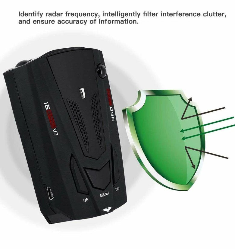 14.99 Voice Alert & Car Speed Alarm System with 360 Degree Detection Car Electronic Dog Vehicle Mobile Radar Speedometer