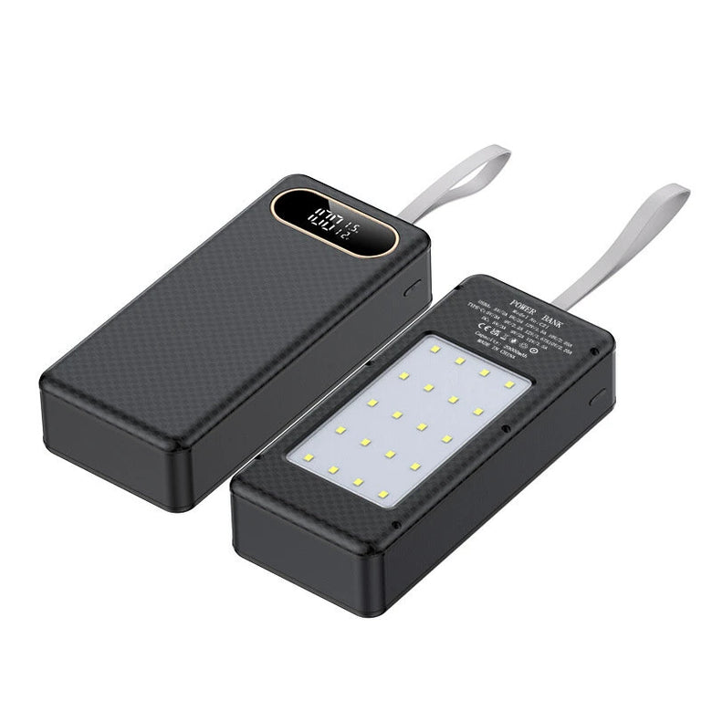18650 Mobile Power Supply DIY Kit Super Fast Charging 22.5W DC Output Portable Lightweight LED Flashlight Camping Multipurpose Power Bank