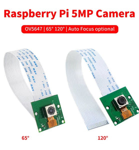 Raspberry Pi 5MP Camera OV5647 Webcam 65 120 Auto Fixed Focus Camera Module with 15cm FFC for Raspberry Pi 4B