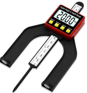 Digital Depth Gauge LCD Height Gauges Calipers With Magnetic Feet For Router Tables Woodworking Measuring Tools