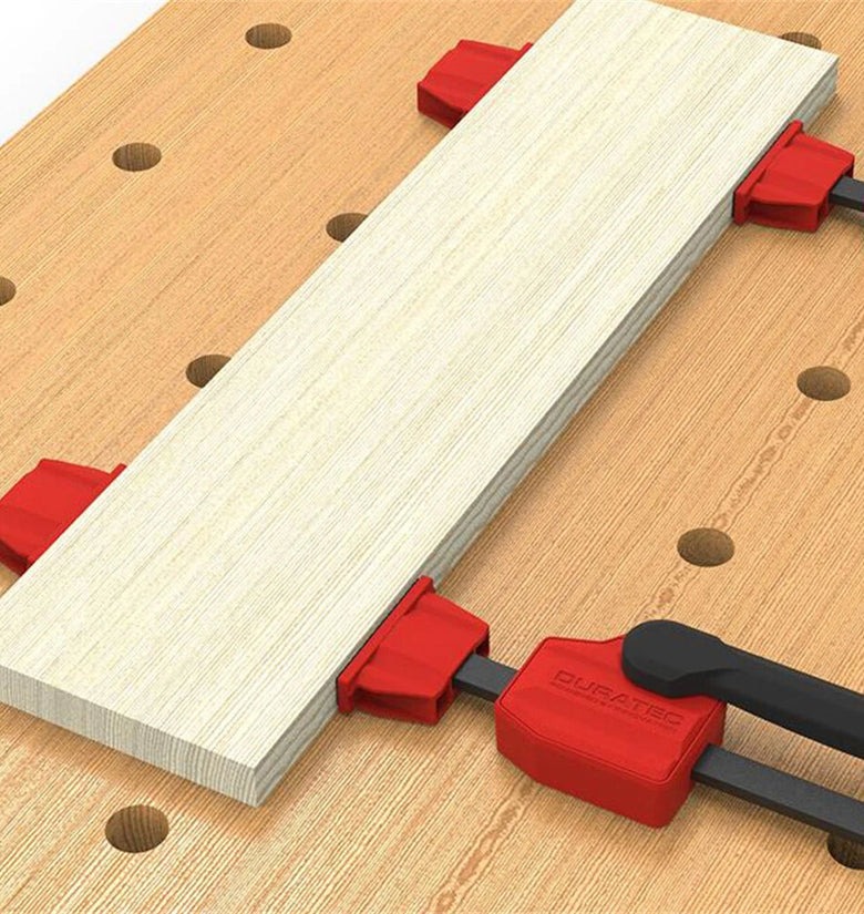 2pcs Bench Dog Clamps for 20mm Dog Holes Quick Release and Heavy Duty Workbench Clamps With 70KG Clamping Force