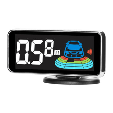 Front & Rear Car Reversing Radar System Lcd Display Parking Sensor With 8 Head Probe Distance Detection Sound Warning Buzzer
