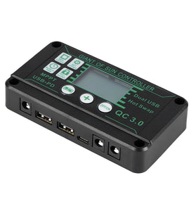 10A/30A/60A/100A Solar Charge MPPT 12V/24V/50V Charge Controller with Dual USB with Auto Display Solar Panel Regulator