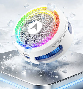PIVA B3 Mobile Phone Cooler 25W Semiconductor Cooling Magnetic Clip 4 Levels Low Noise RGB Light Mobile Phone Radiator for PUBG Gaming Live Streaming