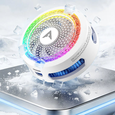 PIVA B3 Mobile Phone Cooler 25W Semiconductor Cooling Magnetic Clip 4 Levels Low Noise RGB Light Mobile Phone Radiator for PUBG Gaming Live Streaming