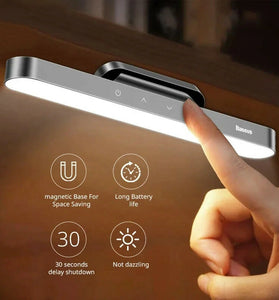 Baseus Night Light Hanging Magnetic LED Table Lamp Stepless Dimming Desk Lamp Rechargeable Cabinet Light For Bedroom Kitchen