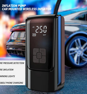 Cordless150psi Vehicle Air Pump with LED Lighting Digital Display Accurate Detection Of Preset Tire Pressure Low Noise Tire Inflation