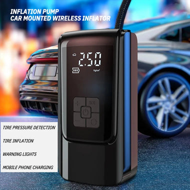Cordless150psi Vehicle Air Pump with LED Lighting Digital Display Accurate Detection Of Preset Tire Pressure Low Noise Tire Inflation