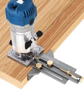 Woodworking Circle Cutting Jig for Electric Trimming Machine Wood Router Milling Circle Slotting Base DIY Tools with Scale Fence