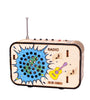 Small Science Technology Mini Wooden DIY Radio Models Handmade Homemade Assembly Puzzles Color Crafts