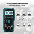 HANMATEK DM20 Digital Multimeter Auto-Ranging 6000 Counts Smart Electrical Tester with Non-Contact Voltage Function Safe Reliable for AC/DC Voltage Current Resistance Continuity Measurements