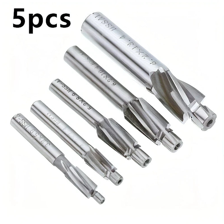HSS-AL Countersink End Mill Set M3 M4 M5 M6 M8 High Speed Precision Milling Cutter for Metal Wood Machining Copper Aluminum