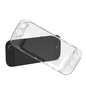 JYS JYS-NS2273 Switch2 Split Crystal Case Anti-Scratch Shockproof PC Protective Shell Precision Fit Full Stand Access Clear Protective Cover Gaming Accessories