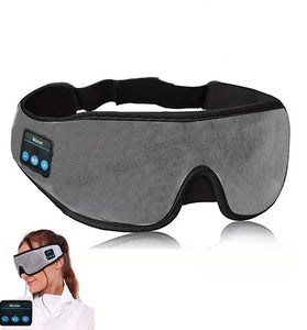 3D Wireless Sleep Mask with Bluetooth 5.2 Type-C Charging Cable Inside Breathable Light-blocking Phone Calls Music Eye Mask for Men Women