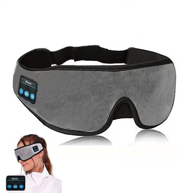3D Wireless Sleep Mask with Bluetooth 5.2 Type-C Charging Cable Inside Breathable Light-blocking Phone Calls Music Eye Mask for Men Women