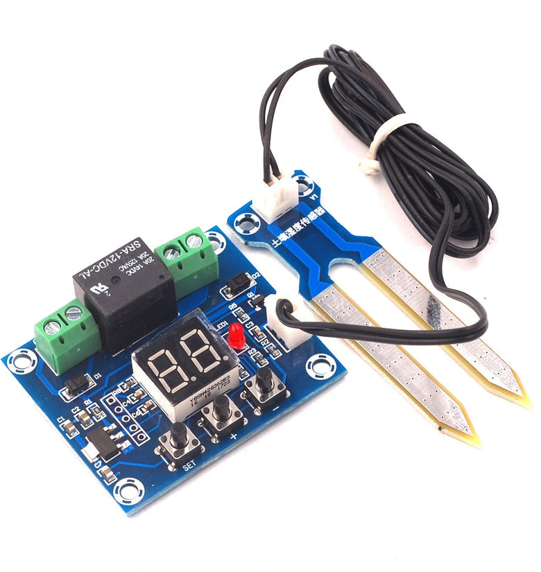 XH-M214 Soil Moisture Control Module with Digital Display for Precise Plant Watering Automatic Sprinkler for Pot Plants