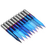 Drillpro 10pcs 0.1/0.2/0.3mm 25 Degree Engraving Bit Blue NANO Coated Carbide Flat Bottom PCB Engraving Bit CNC Router Tool