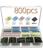 800PCS Waterproof Solder Heat Shrink Seal Sleeve Wire Butt Splice Connectors Kit
