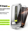 Corning Gorilla Premium Titan Series Tempered Glass with Hard Case Easy Installation HD Screen Film for iPhone 16 16 Plus 16 Pro 16 ProMax Anti-spy Screen Protector