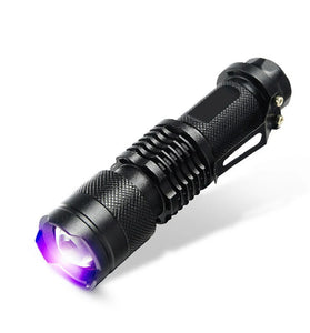365NM UV Black Light Flashlight Ultraviolet Flashlight Pet Urine Detector Portable UV Torch Lamp