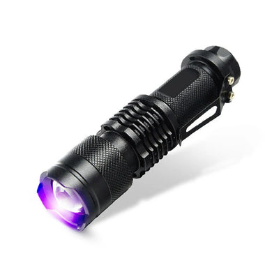 365NM UV Black Light Flashlight Ultraviolet Flashlight Pet Urine Detector Portable UV Torch Lamp