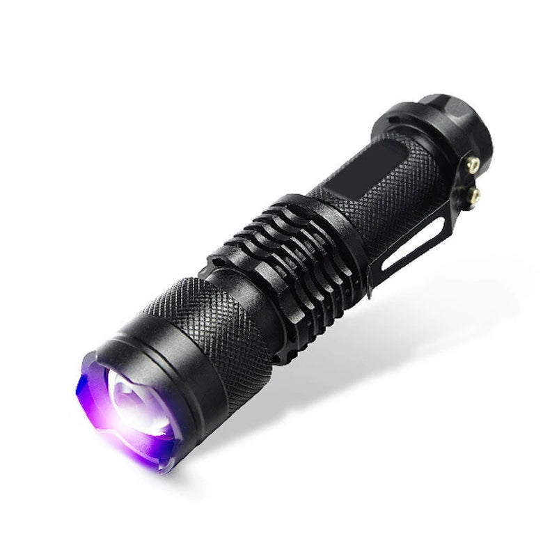365NM UV Black Light Flashlight Ultraviolet Flashlight Pet Urine Detector Portable UV Torch Lamp