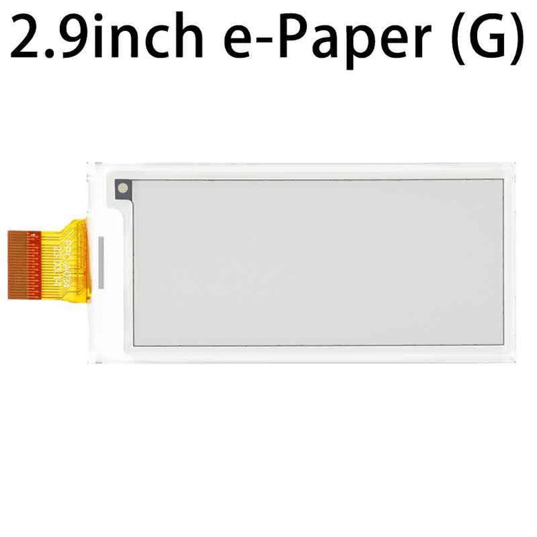2.9 Inch E-Paper Screen (G) SPI 296x128 Red Yellow Black White Multi-Color Display Ultra Low Power Consumption Wide Viewing Angle For Raspberry Pi/Arduino/Jetson/STM32/ESP32