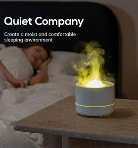 Elfeland 4-in-1 Starry Sky Projector Night Lamp Aroma Diffuser Quiet Humidifier Desktop USB Plug-in Large Fog Volume Colorful Atmosphere Light