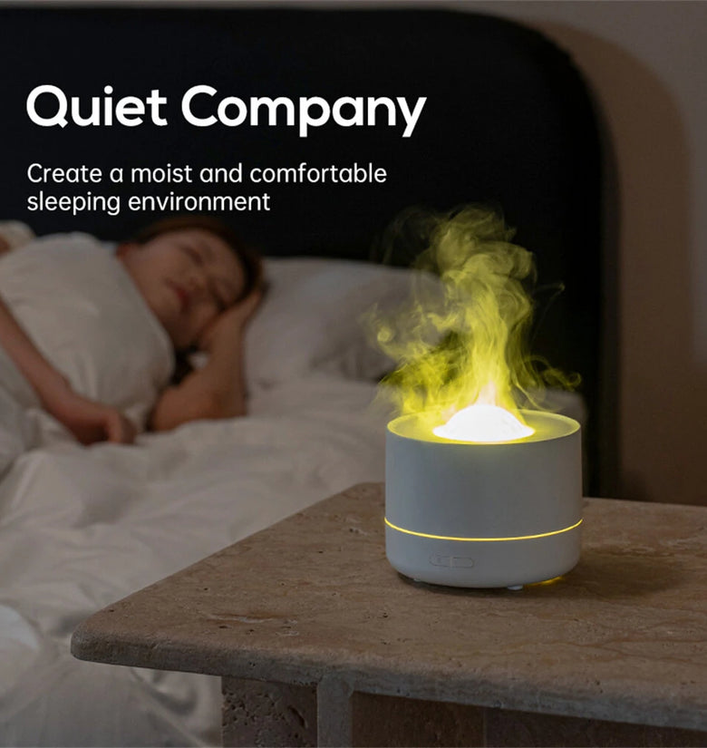 Elfeland 4-in-1 Starry Sky Projector Night Lamp Aroma Diffuser Quiet Humidifier Desktop USB Plug-in Large Fog Volume Colorful Atmosphere Light