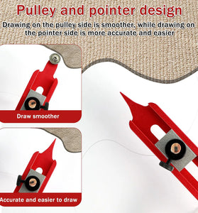 Precise Profile Duplication Tool Contour Gauge Scribe Adjustable Lockable Design Versatile Application 300mm Length